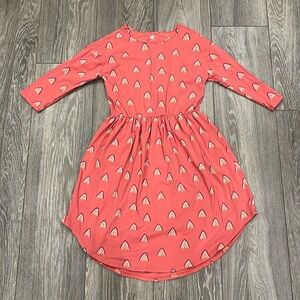 Tea Collection Hi Lo Midi Rainbow Dress